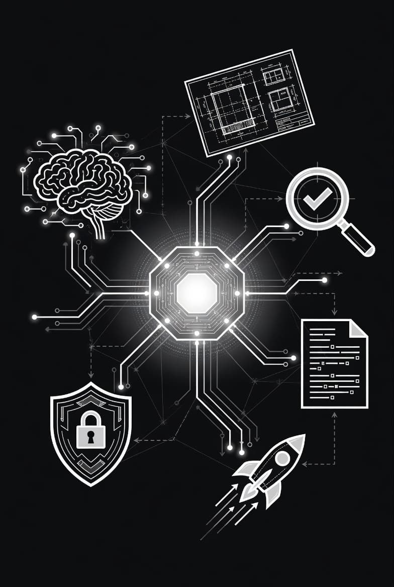 KI-Expertensystem von neckarshore.ai — spezialisierte AI-Agenten für Architektur, Quality Engineering, Dokumentation und Deployment